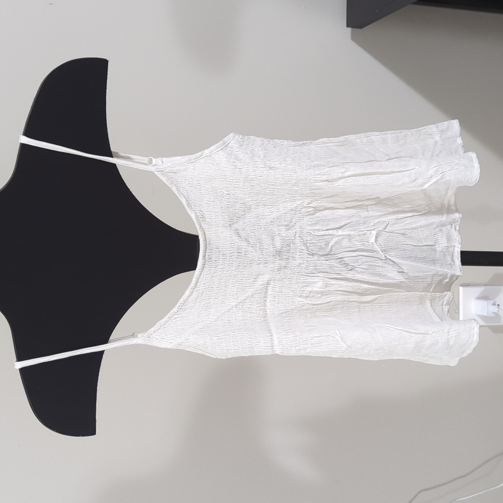 Tie Back White Tank